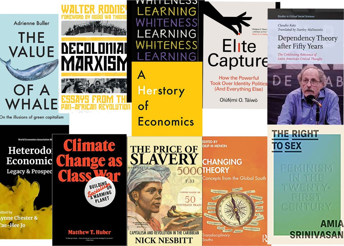 DivDecEcon's tweet photo. As 2022 comes to a close, here is our Seasonal Alternative Economics Reading List!

From environmental crises, racial capitalism and women in economic thought, to heterodox economics and post-colonial social theory, we hope you enjoy these excellent reads.
https://t.co/zt1d4bYiG0 https://t.co/UcqdMCGJzv