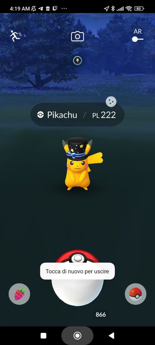 PoGoDaniGrn's tweet photo. @ItsFleeceKing Got it at 3rd try, happy new year! https://t.co/jnalD2ru32