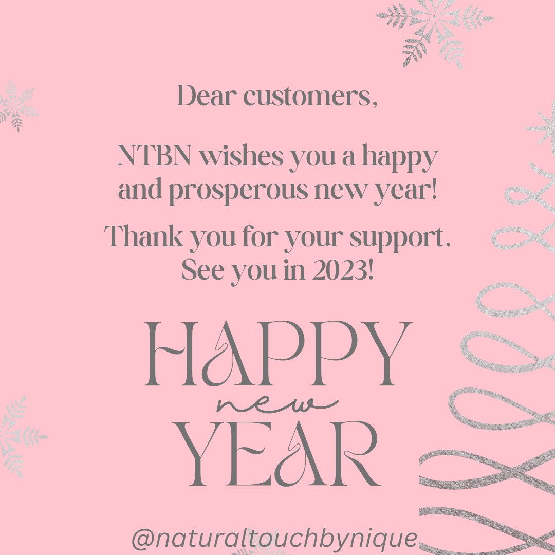 touch_nique's tweet photo. Thank you for a great year! May 2023 be a prosperous year!! #naturaltouchbynique #newyear2023 #naturalskincare #skincare #naturalhaircare #naturalhair #naturalskincarethatworks #naturalhaircarethatworks #prosperousnewyear https://t.co/yckan8MFiF