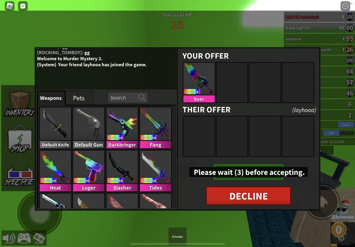 billythedino_'s tweet photo. @RayAcantilado is trusted !! i went first and traded chroma seer for adopt me pets, recommended 💜 https://t.co/kA7jCBXkFB