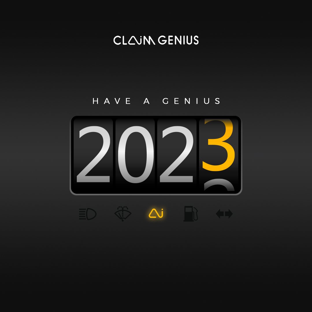 ClaimGenius's tweet photo. Wishing all of you a Happy New Year. Prepare yourself for new ways to #ClaimTheFuture.
#NewYear #ClaimGenius #Future #AI #ArtificialIntellegence #HappyNewYear #2023 #Inspect #Claims https://t.co/3I0Cg6fAzj