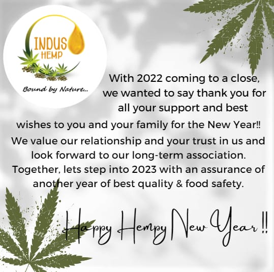 Indus Hemp Wishes You A Very Happy New Year to our Beloved Customer! Without your support we are nothing. #newyear #newyear2023 #indushemp #hempseeds #hempflour #hemseedoil #hempproducts #indushemp #newyearvibes #happynewyear