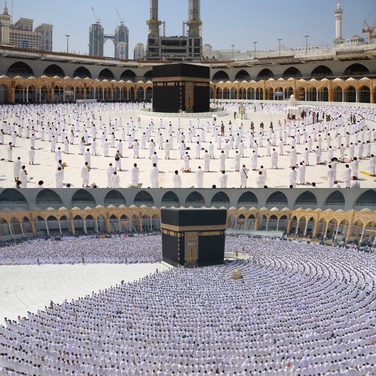 mdnnor's tweet photo. Year 2022:

End of Social Distancing and barriers around the Ka’bah after 2 years https://t.co/TfwhkgPsCX