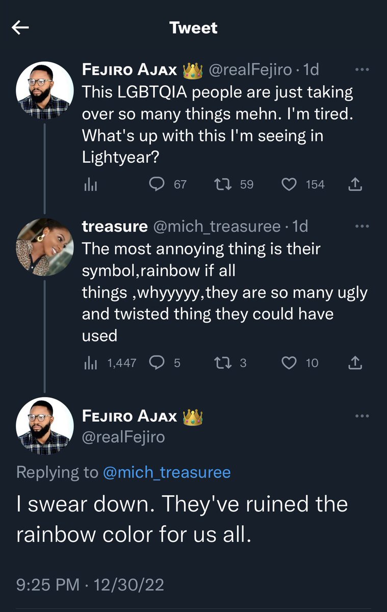 md_abracadabra's tweet photo. It is one thing to be a homosexual who pretends to be straight just to fit in. But it is a completely different &amp; disgusting thing to actively attack yourself &amp; your community unprovoked. This man is an example of the latter, and it’s such a bad way to move into 2023. https://t.co/DQvTdasGrg