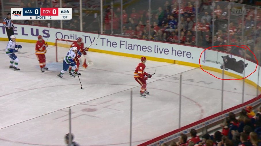 TheStanchion's tweet photo. As if digital ads on the boards weren't distracting enough, now they're putting seductive bears on them https://t.co/u0bIpFz0dA
