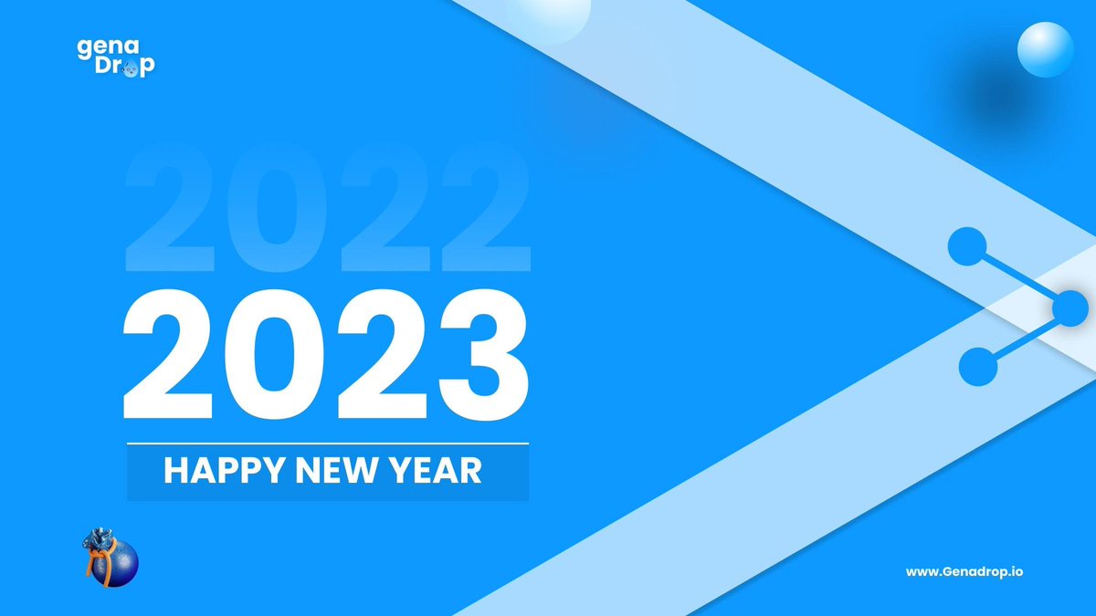 genadrop's tweet photo. New Year, New NFTs, New Chains, New FeaturesโฆAI, Badges, and so much more!! #HappyNewYear!๐๐ฎ๐ #GenaDrop ๐ง2023 is the year of the drop ๐ https://t.co/Zy1TI9MkKy