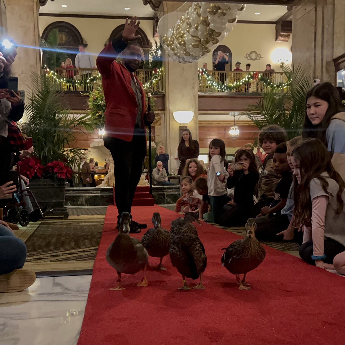 The final Duck March of 2022 can only mean one thing!! It’s almost time to ring in the new year with <a href="/seeingredband/">Seeing Red</a> and @south.bound.band!! #nye #NewYearsEve #thepeabodymemphis #peabodyducks🦆