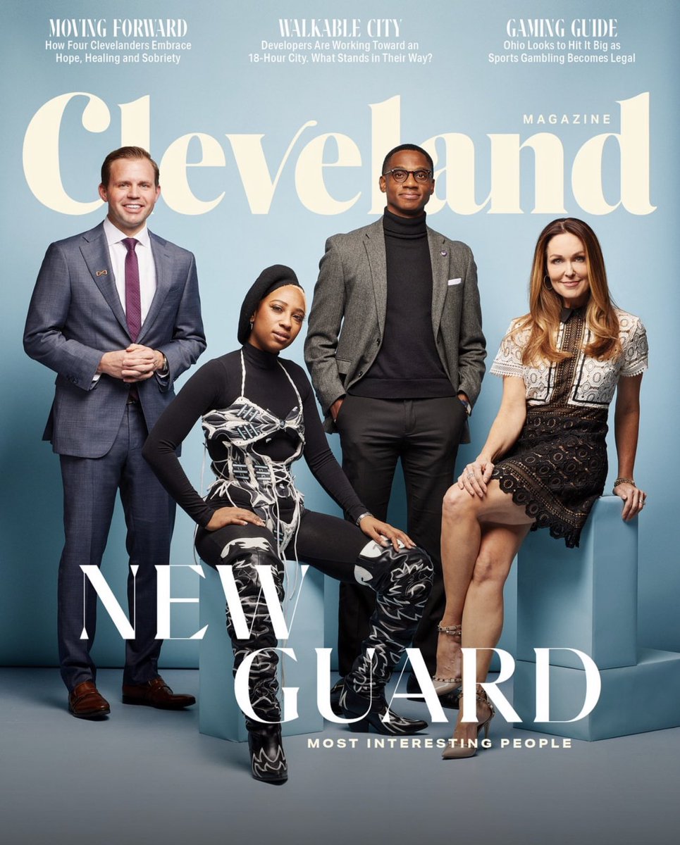 First off, <a href="/erin_stin/">Erin Stinard</a> absolutely killed a redesign pretty much single handedly — giving <a href="/ClevelandMag/">Cleveland Magazine</a> a fresh new look and approach. Here she deservedly pops some champagne after a brilliant January issue. She’s a joy to work with.