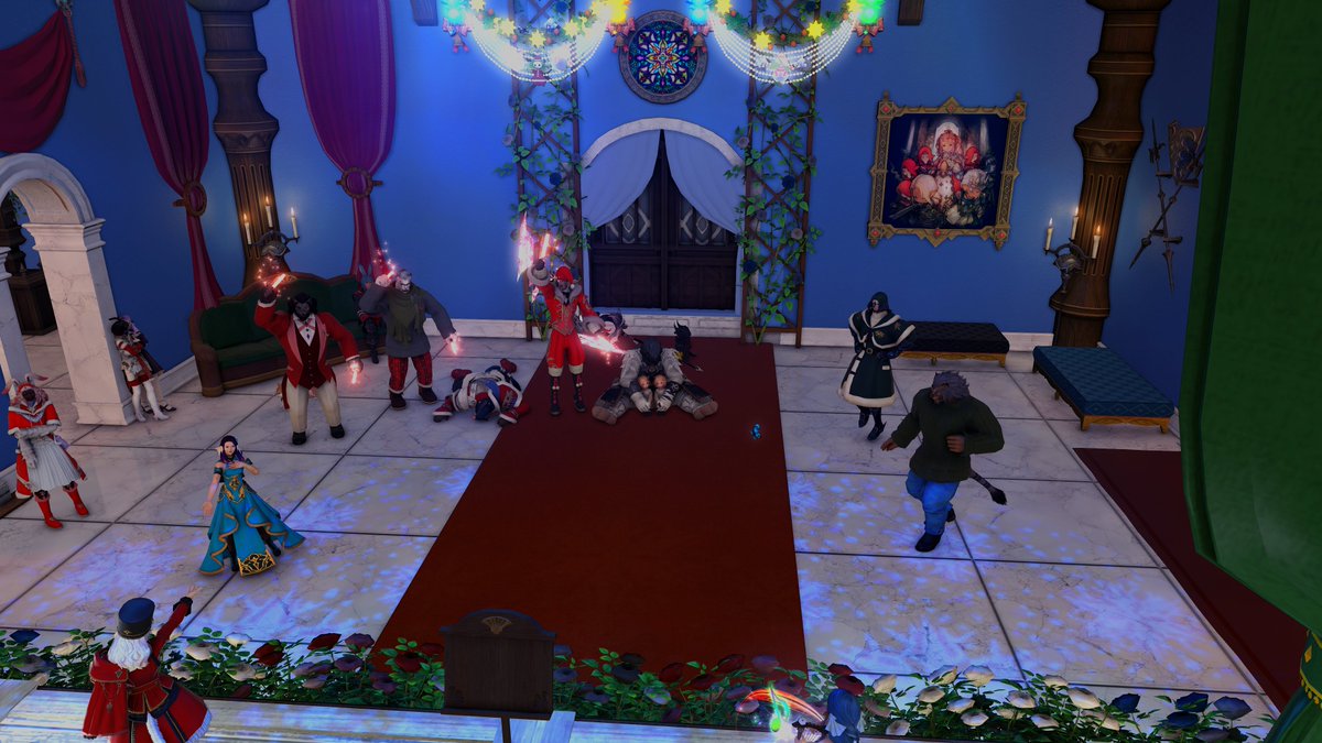 Nyekofell's tweet photo. Visiting #SugarplumSoiree and this place is gorgeous! There's also more Hrothgars friends here than I think I've ever seen in one place 👀💜 https://t.co/HnvllPCfPb