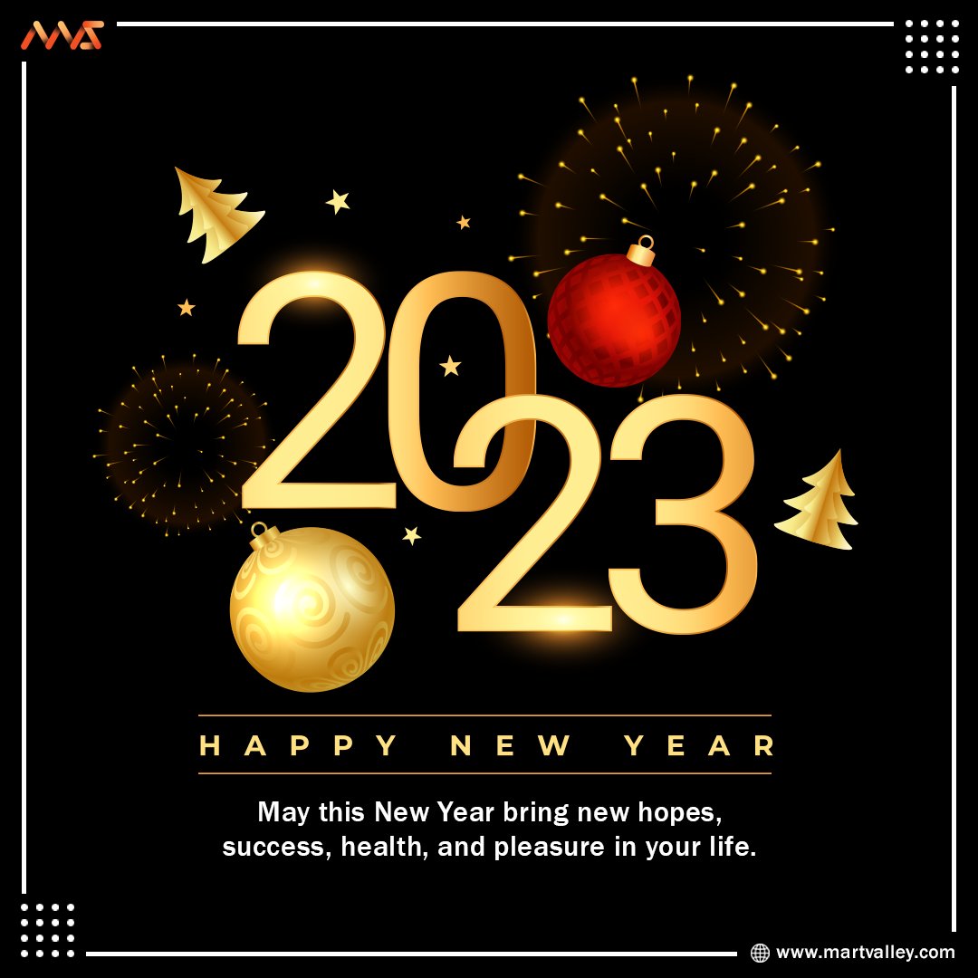 martvalley_mvs's tweet photo. May this #newyear bring new hopes, success, health, and pleasure in your life.
#HappyNewYear2023
#happynewyear #martvalley #martvalleyservices #mvs #definingthefuture #developer #webdesign #development #love #happy #photography #party #winter #photooftheday #like #goals #follow https://t.co/joQdYQkGzw