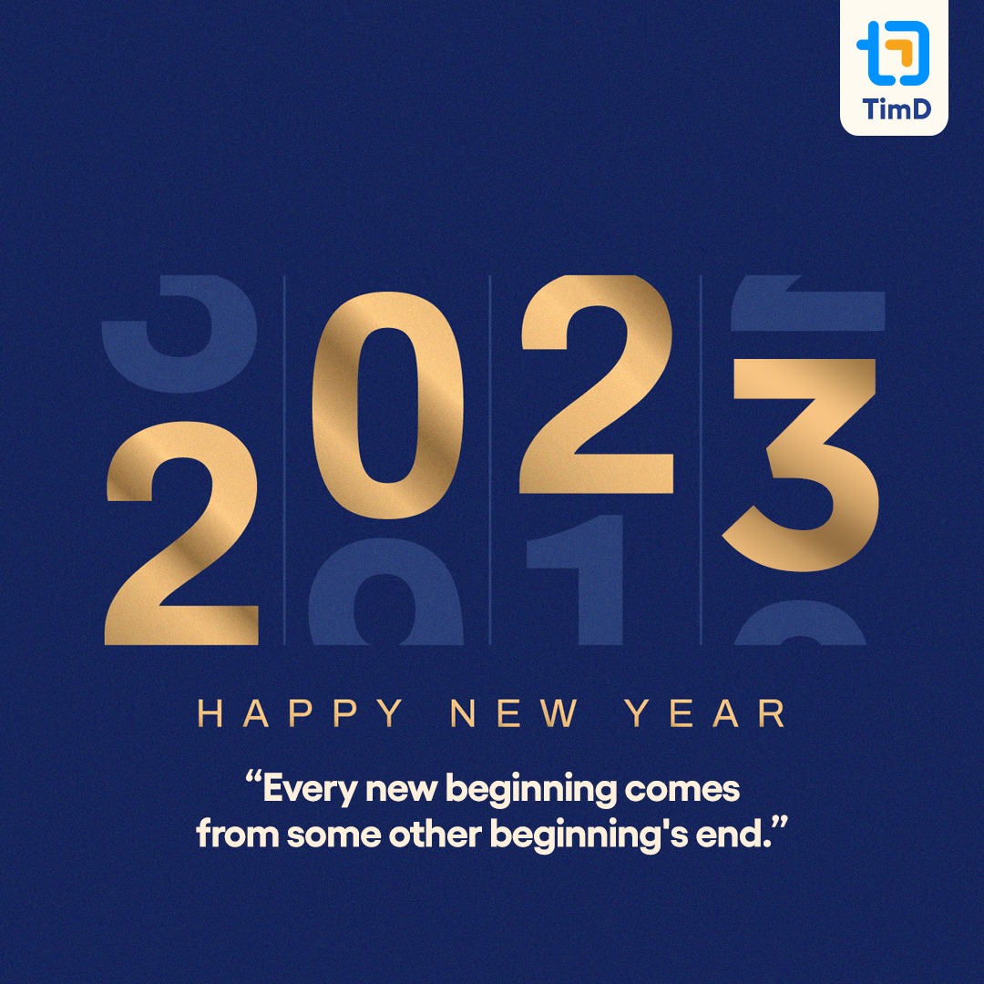 TimDAgency's tweet photo. "TimD Wishing you all a Very Happy New Year 2023".

#HappyNewYear2023 #happynewyeareveryone  #welcome2023 

#TimD #TimDigital #TimDFamily #TimDWishes https://t.co/hbnjfAEoOw