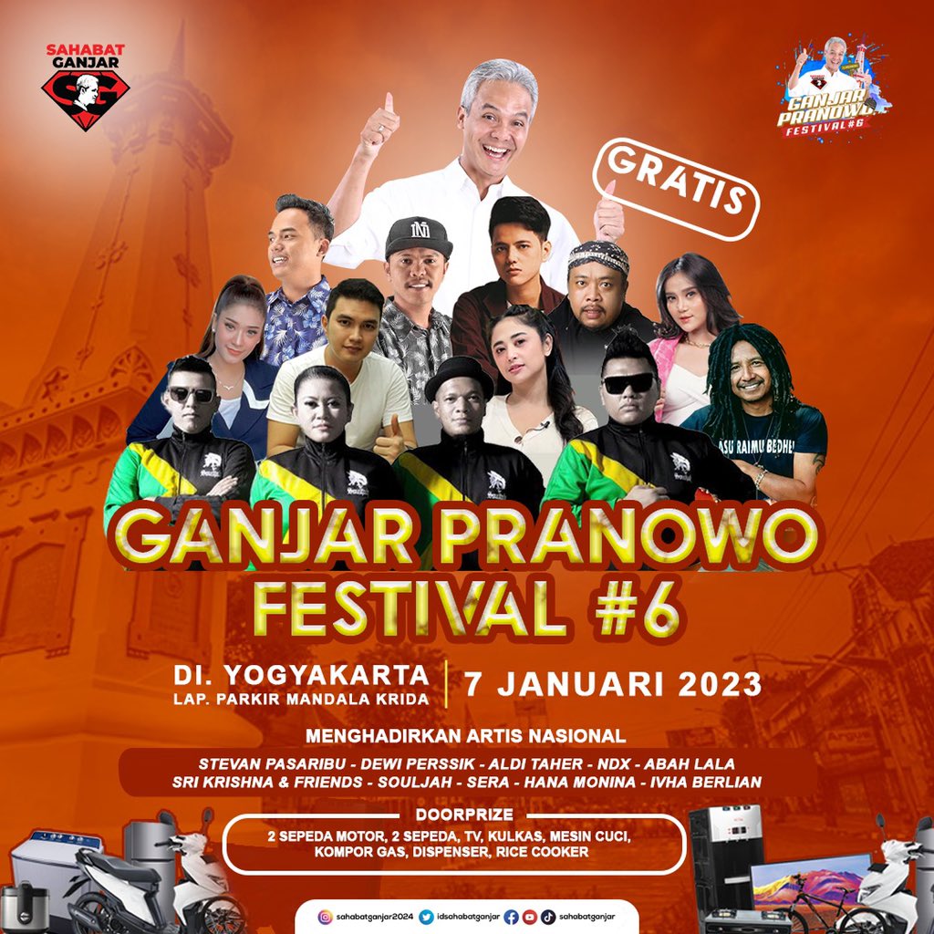 Acaranya di Jogja mana nih yg orang Jogja harus dateng ya soalnya bakal seru abis 

#GPFestYogyakarta