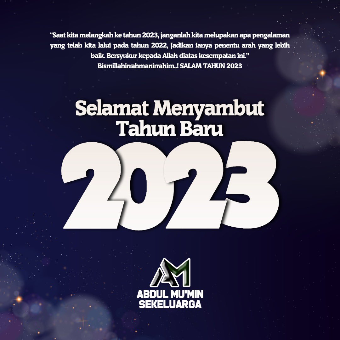 Mukmin89's tweet photo. Happy New Year 2023 https://t.co/2ZaqHhT2U5
