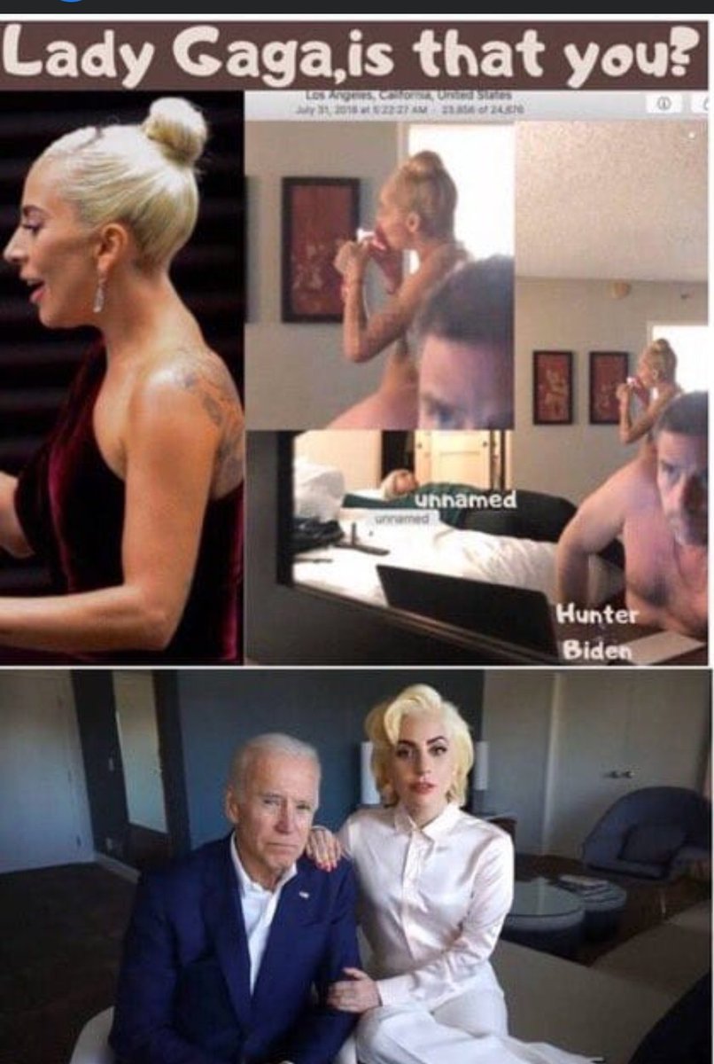 xirtus's tweet photo. Lady Gaga did Crack with Hunter Biden. Happy New Years. https://t.co/znGFojF6RH