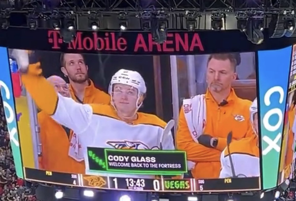 <a href="/GoldenKnights/">Vegas Golden Knights</a> Cody wanted me to say thank you to the organization and the fans for the nice video and the warm welcome! He was very touched by the support and it truly meant a lot to him! Thanks Vegas