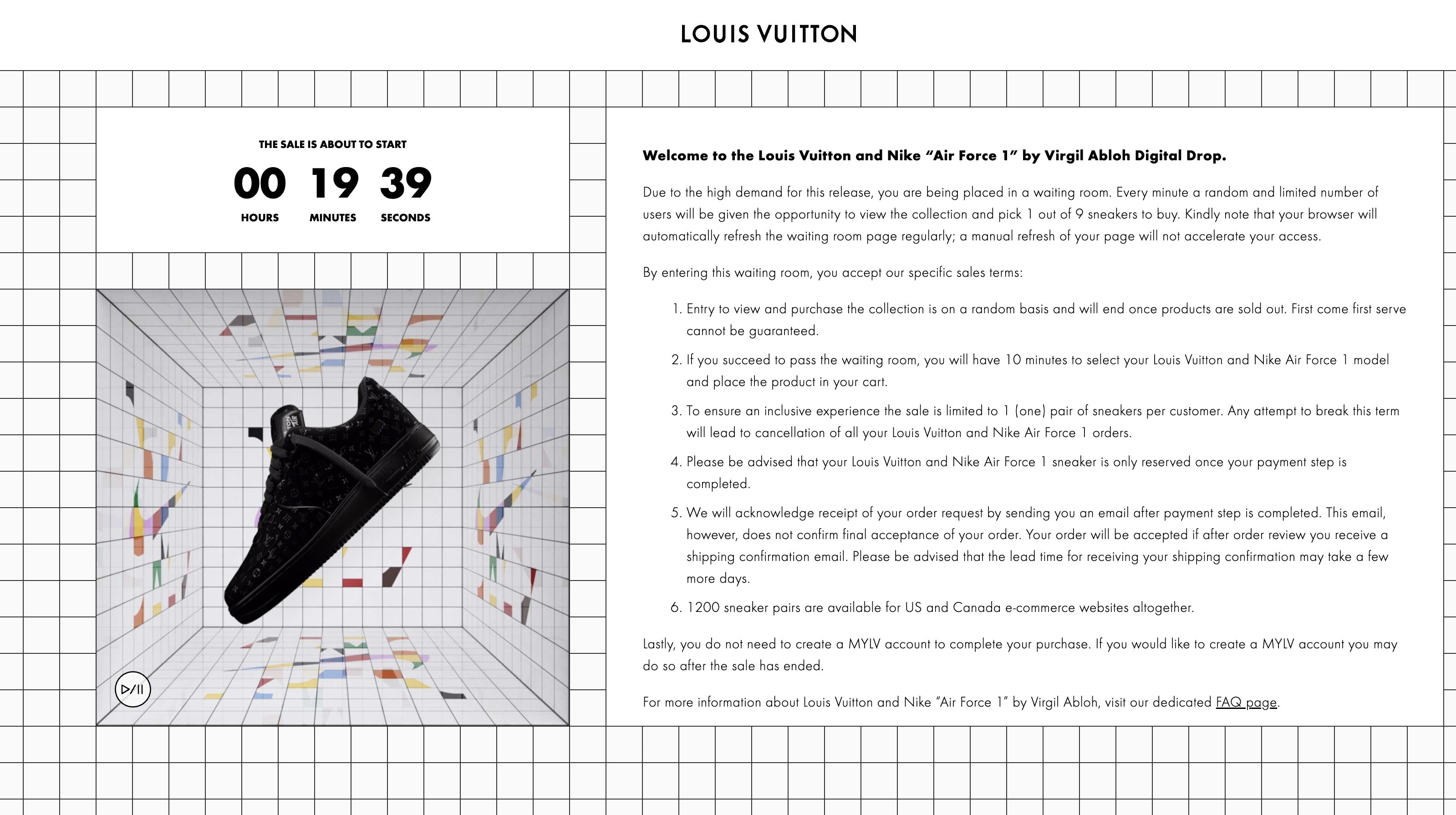 sockjig on X: 20. Louis Vuitton's fake AF1 drop Had a public drop