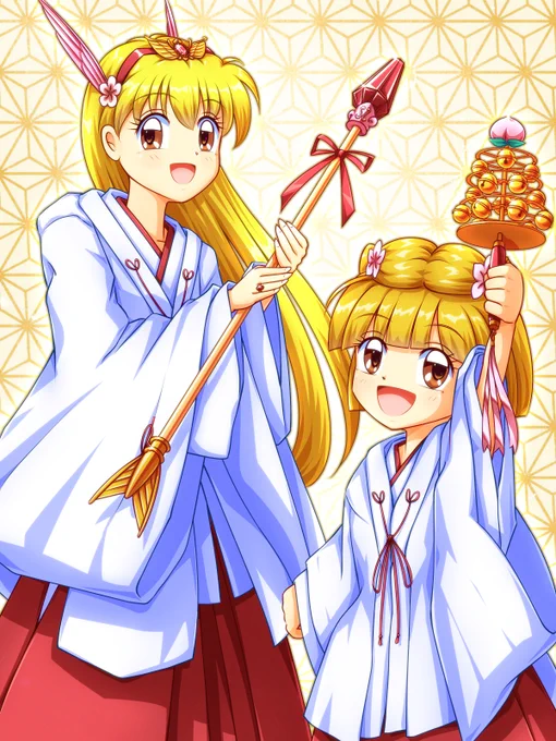 みなさま明けましておめでとうございます。本年もどうぞよろしくお願いいたします!初詣は今年もマジカル神社へ!#赤ずきんチャチャ#マジカルプリンセス#お鈴ちゃん 