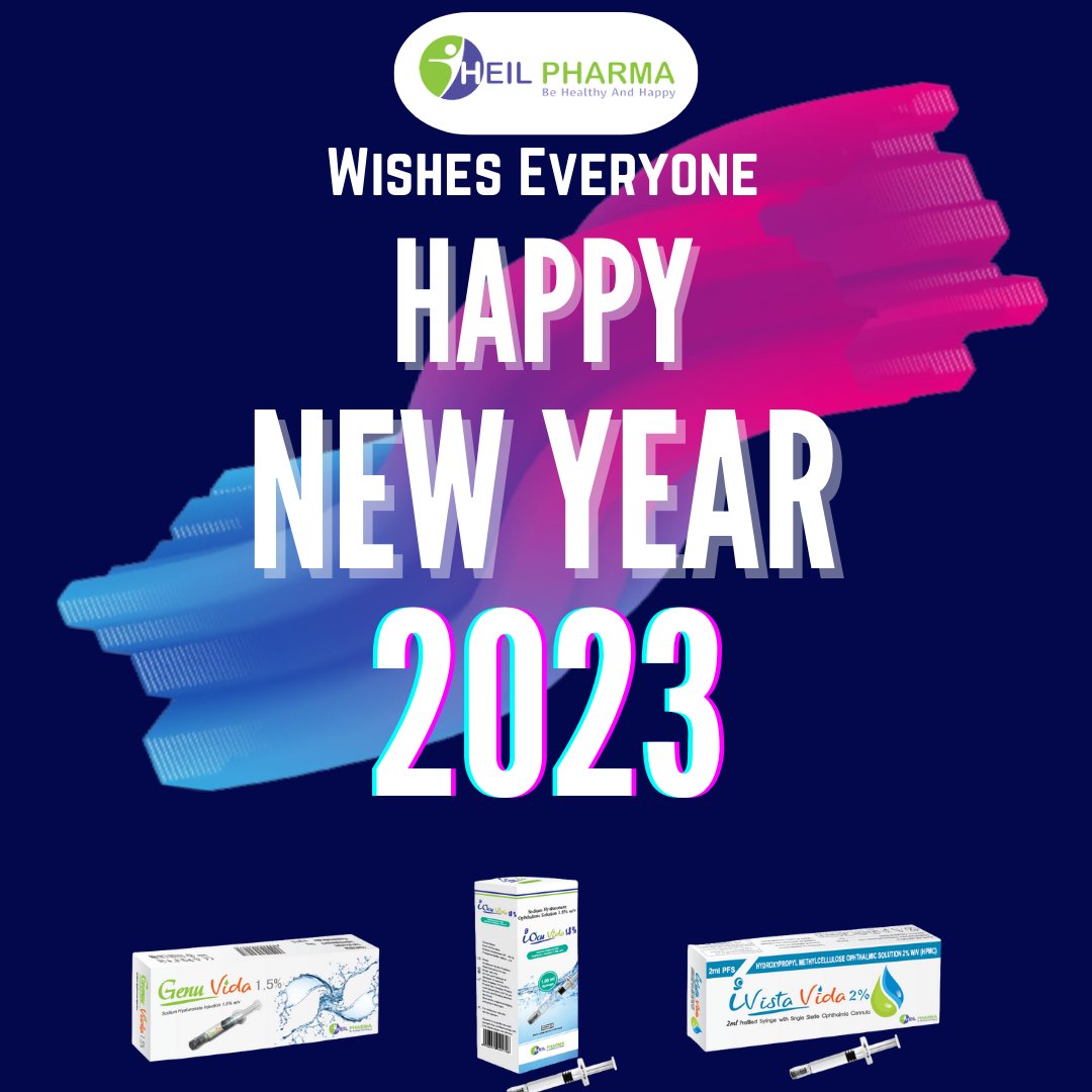 HeilPharma's tweet photo. Heil Pharma wishes everyone a Happy New Year 2023... https://t.co/GIrdGtXfR2