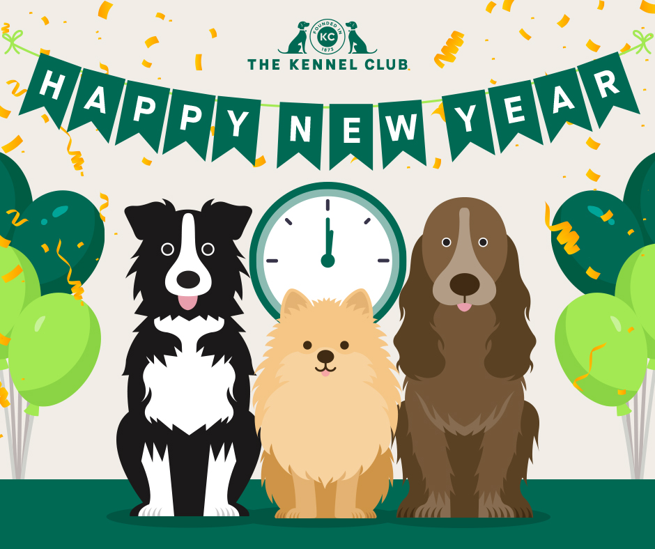 TheKennelClubUK's tweet photo. Happy New Year! We look forward to seeing you all in 2023. https://t.co/11woORBXDT