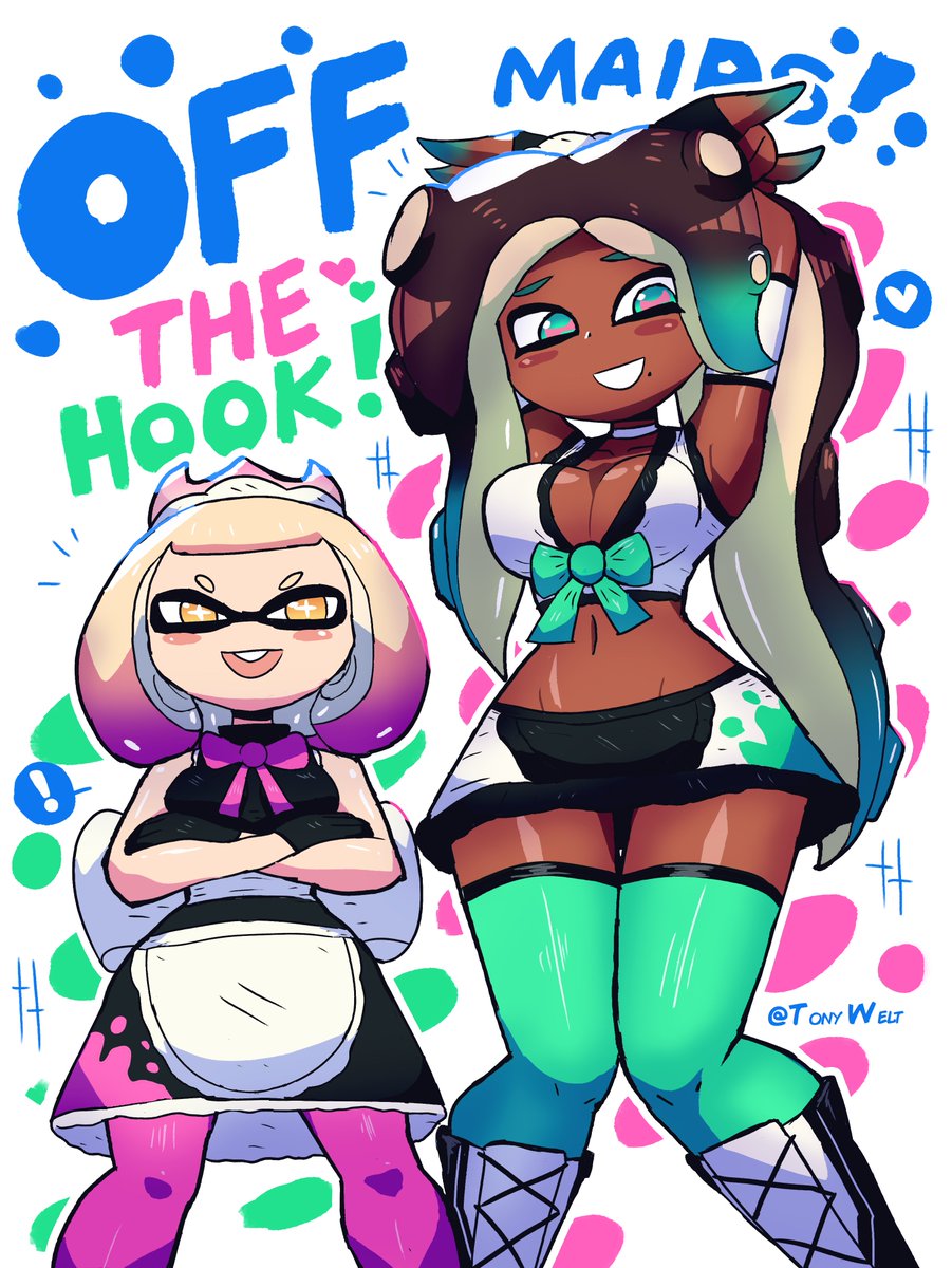 イイダ(スプラトゥーン) ,ヒメ(ストリートファイター) 「2022 」|✨Tony_Welt✨のイラスト