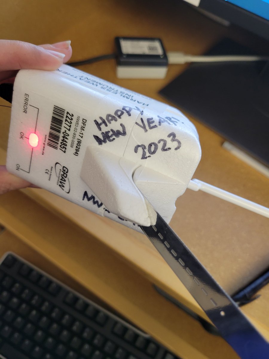 NWSCaribou's tweet photo. Happy Zulu New Year! Our January 1, 2023 00z weather balloon is currently about halfway through its ascension. It was a foggy launch here in Caribou! #MEwx https://t.co/AcN1n1ju9d