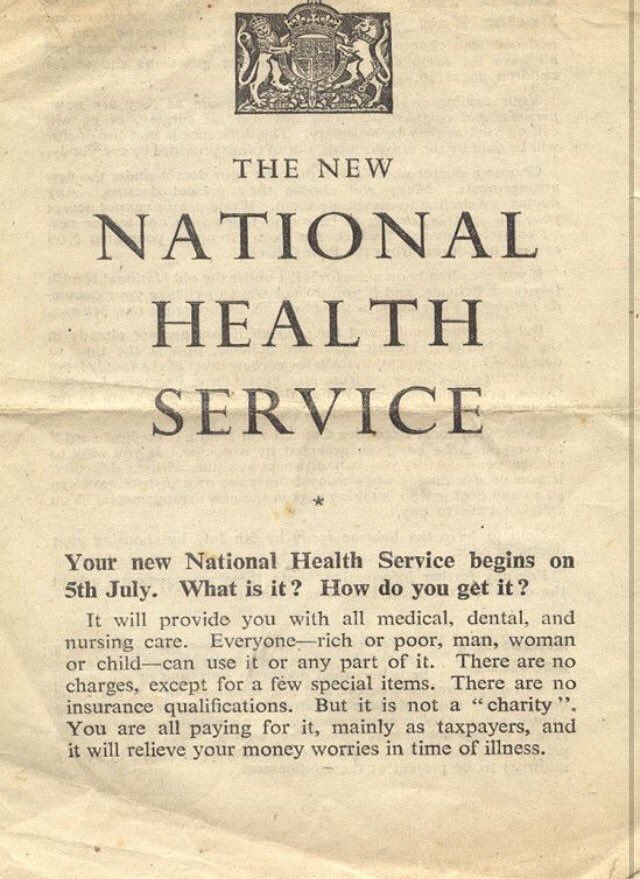 Please RT - this is our precious #NHS - help us get it back, as it was in 1948. We all need it. It's been stolen from us.