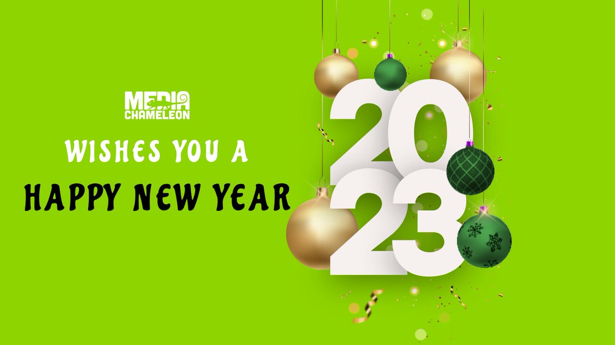 We wish you a happy new year and a successful future in 2023. Media Chameleon hopes to make 2023 its best year yet with plans to grow ourselves and grow other businesses.

#HappyNewYear #NewYear2023 #2023