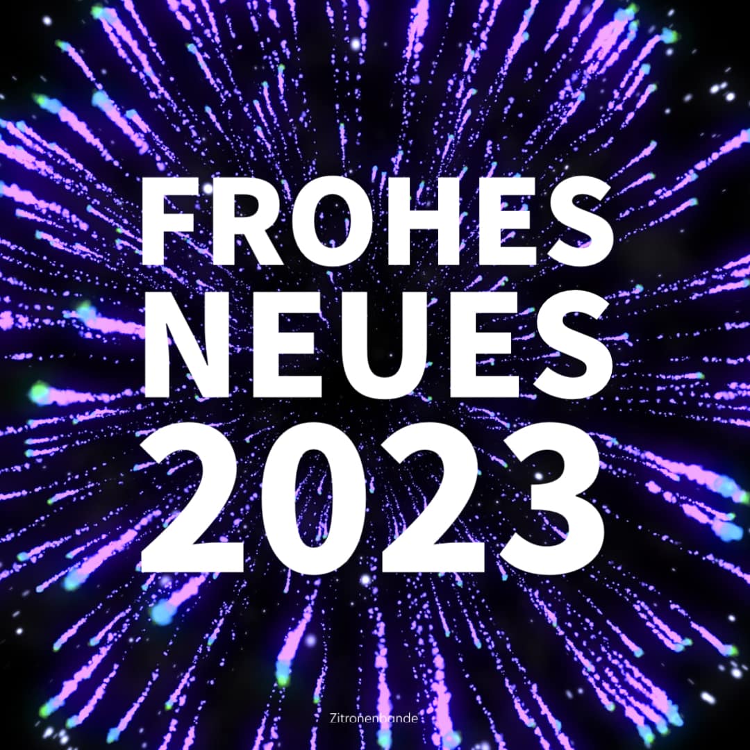 Ein frohes, gesundes und erfolgreiches neues Jahr wünsche ich euch allen