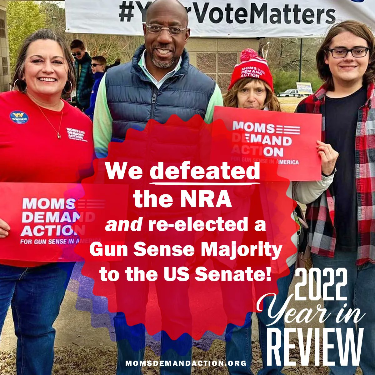 2022 Year in Review: The NRA endorsed a slew of 2020 election deniers ahead of the midterms, continuing its embrace of right-wing extremism. It was a bet that didn’t pay off: The NRA spent over $10 million only for voters to re-elect a Gun Sense Majority to the Senate!