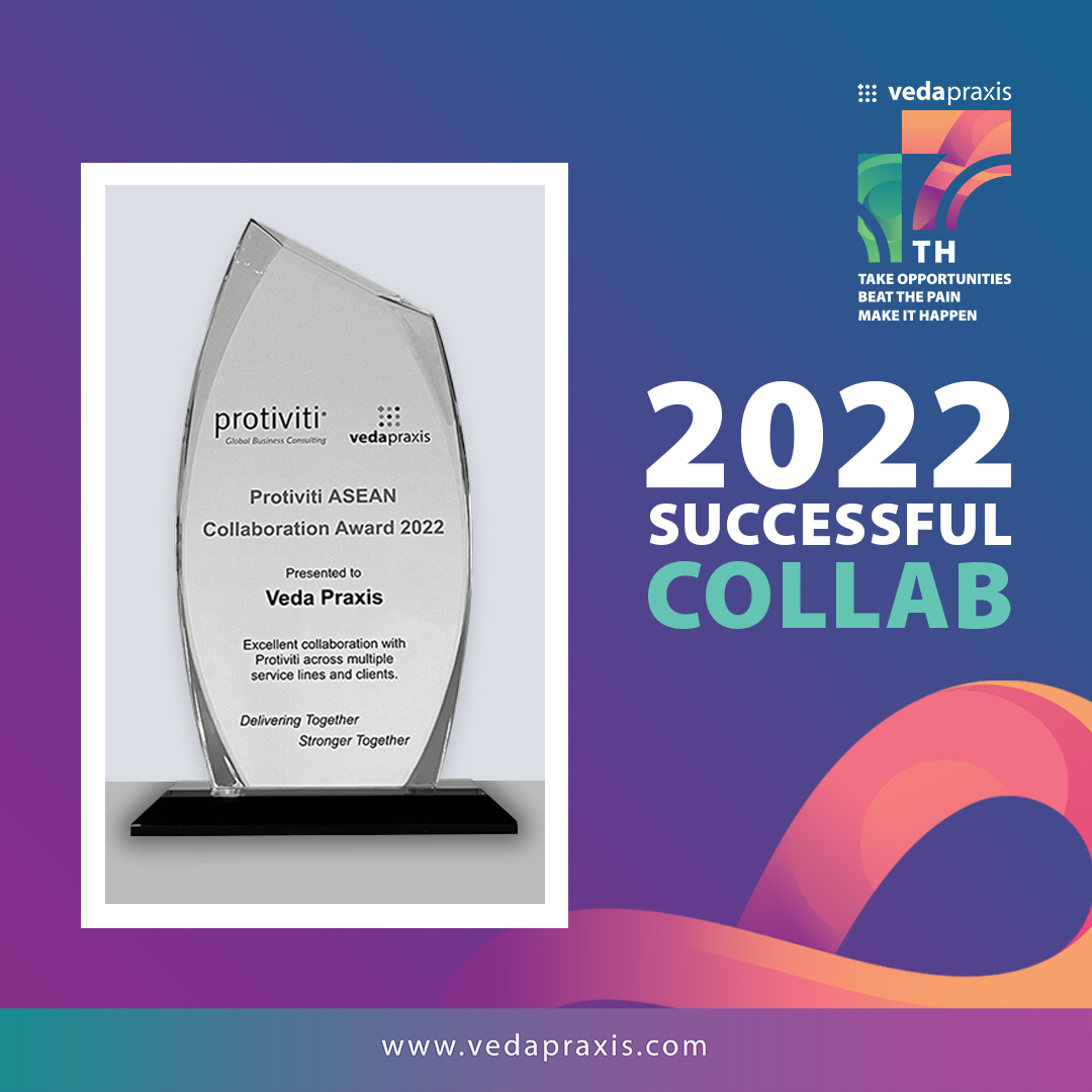 Veda_Praxis's tweet photo. We are so proud to be awarded for our successful collaboration with @Protiviti  at the end of the year! https://t.co/jmfqIJzqHP