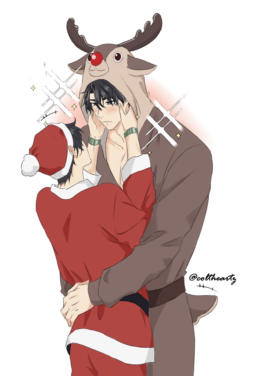 coltheartz's tweet photo. Late and forgot to upload it here 🤡 - Joongdok holiday artwork. 🎄
#중혁독자 #Joongdok #orvfanart #ORV #HappyHolidays  #중독 https://t.co/Ju9WCaRDIG