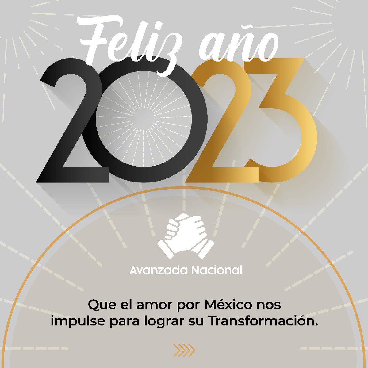 avanzada_n's tweet photo. Mañana, es el primer día de un nuevo año, hagamos de este 2023, un año para memorar.🎇 🥳
A todas y todos los que forman parte de la familia #AvanzadaNacional, les deseamos un año de oportunidades, logros, consolidaciones personales y de este gran proyecto.✨🥂
#FelizAnoNuevo2023 https://t.co/Pmou9FmhdE