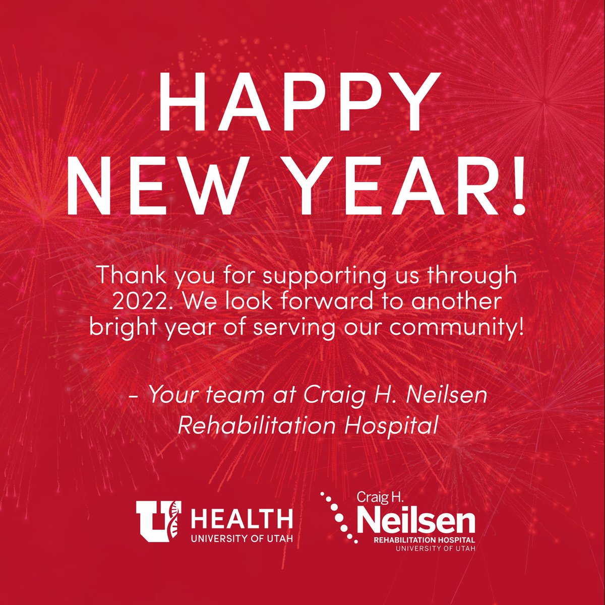 neilsenrehab's tweet image. Thank you for allowing us to be a part of your journey in 2022. We take nothing for granted and look forward to 2023 with bright hearts. 
.
.
.
#uofuhealth #newyear2022 #brighthearts #brighteyes #withgratitudeheart