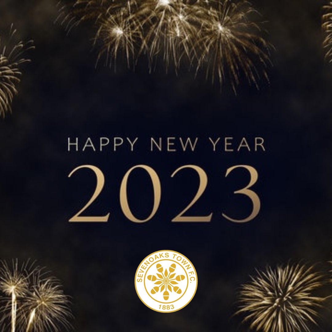 HAPPY NEW YEAR EVERYONE! 

2̷0̷2̷2̷ 🔚 >>> 2023 🔛

🔵⚫️ | #Sevenoaks #STFC