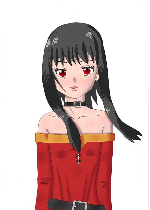 めぐみんの練習、教本見てたんですが全然生かせなかった…#この素晴らしい世界に祝福を #このすば 