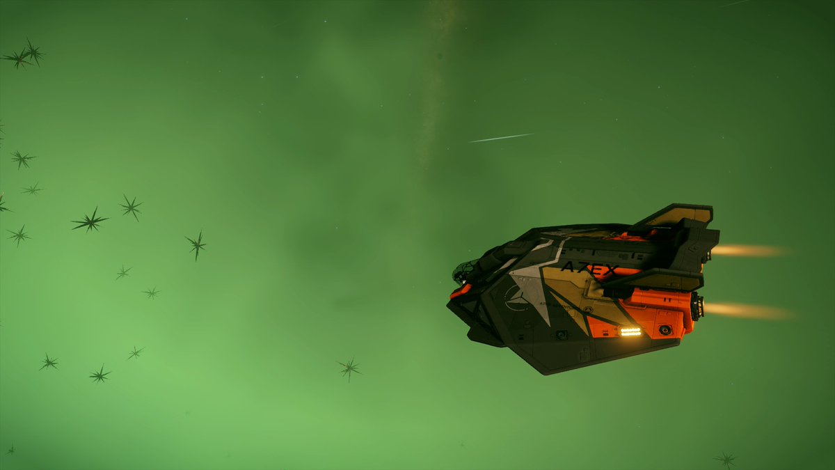 AceExploration's tweet photo. Happy new year in green! 

#EliteDangerous #StellarScreenshots #EDPostcards #elitedangerousphotography https://t.co/xvg02Yekoi