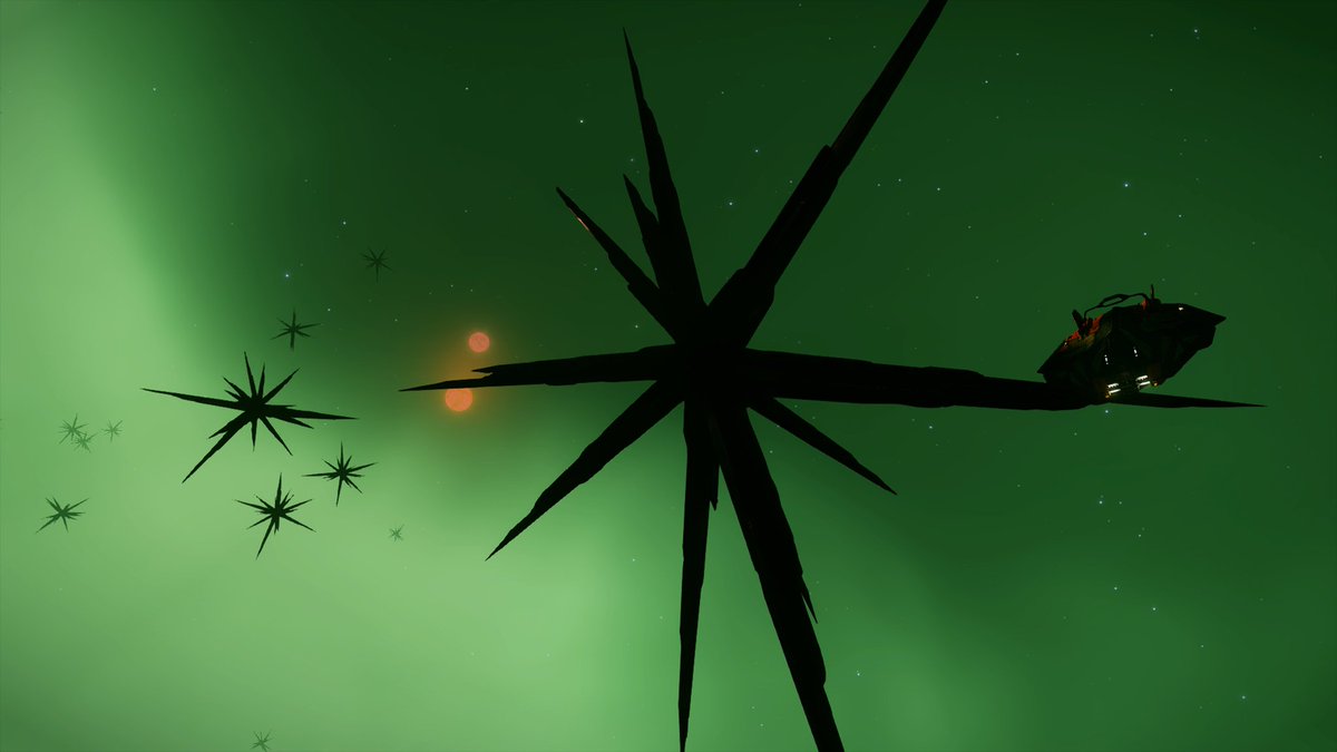AceExploration's tweet photo. Happy new year in green! 

#EliteDangerous #StellarScreenshots #EDPostcards #elitedangerousphotography https://t.co/xvg02Yekoi