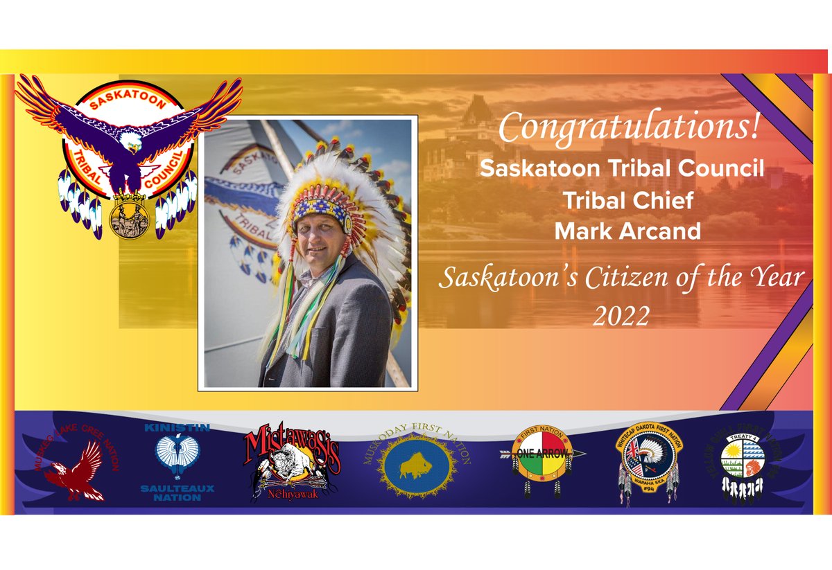 StoonTribalCncl's tweet image. Congratulations to Tribal Chief Mark Arcand, who has been selected as the CTV Citizen of the Year! Tribal Chief Arcand is dedicated to helping those that need it the most. This is the 56th year CTV has chosen a person who has made a significant impact in our community