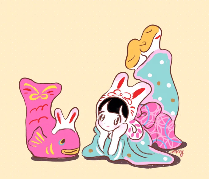 新年初らくがき 
