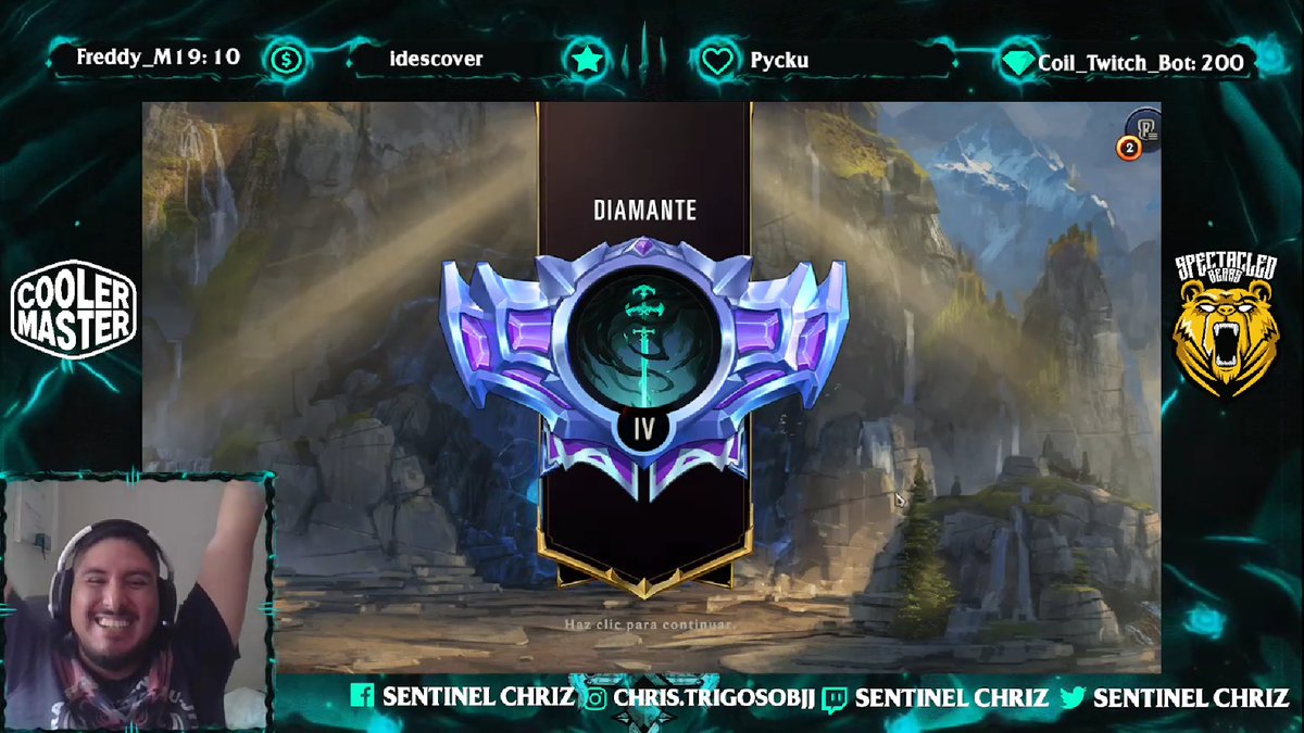 SentinelChriz's tweet photo. 🇵🇪 ¡Diamante en 3 semanas desde Hierro IV con un sólo mazo (Senna/Veigar) en mi primera season de @LoRLATAM 
¡Gracias por los tips @edymoshox3 @mcchileno24K @Xeloo_Lor @AikadoLoR !
.
#lor #legendsofruneterra #lol #leagueoflegends #gamer #lvpperu #streamer #creadordecontenido https://t.co/LaLQ04lFkq