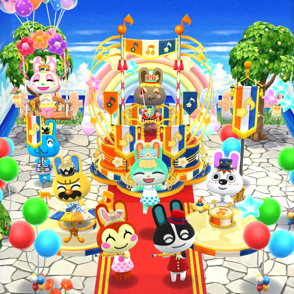 nannan37's tweet photo. Happy New Year✨🎊
ラビッツのパレードが始まるよ〜🐰🎵

#どうぶつの森ポケットキャンプ 
#ポケ森 
#ポケ森ニンドリ 
#明けましておめでうございます https://t.co/H7lTEQ3eiB