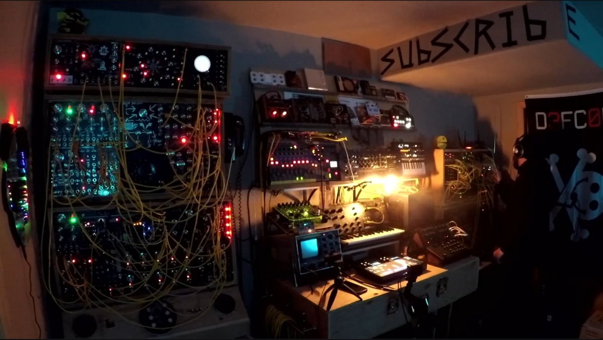 This is what you're missing if you're not tuned into Heckseven right now!

twitch.tv/heckseven

<a href="/defcon/">DEF CON</a> #dnb #defcon #nye #music #hacker #dcparrot #modular #livepa #synthesizer