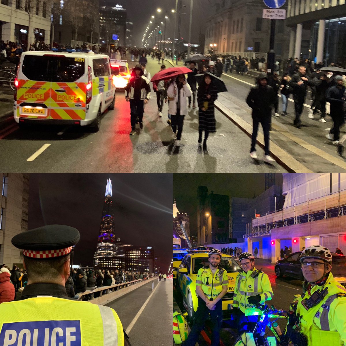 umerkhan's tweet photo. Grateful to all our officers, partners &amp; volunteers such as @stjohnambulance supporting the #NewYear2023 policing operation 

Thanks to #PCRain (serving policing since 1829) https://t.co/aJ4JjvrdYk