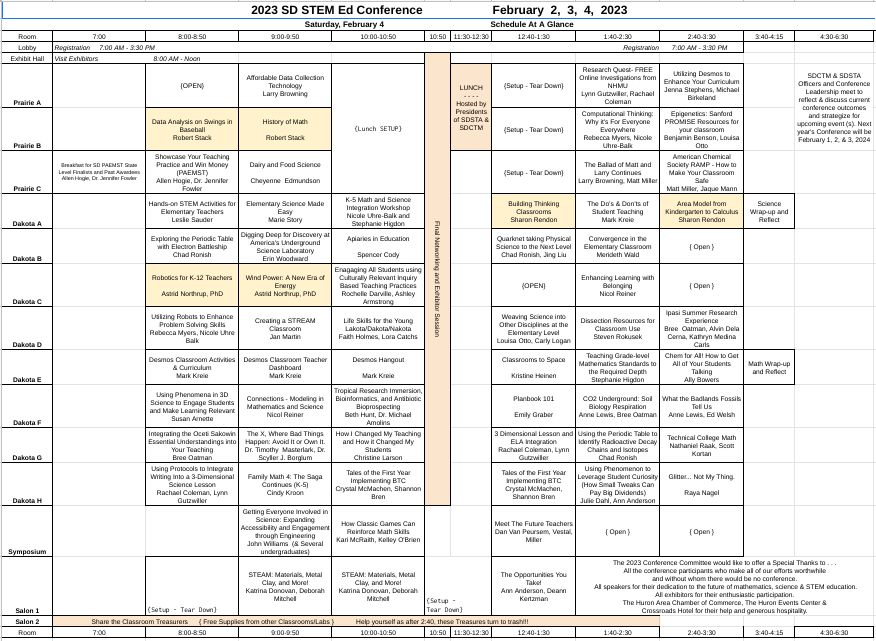 SDSTA's tweet photo. Happy New Year ! ! !
First item to put on your calendar is the SD STEM Ed Conference, February 2, 3, &amp; 4, 2023 in Huron https://t.co/yY3IIUOUeM