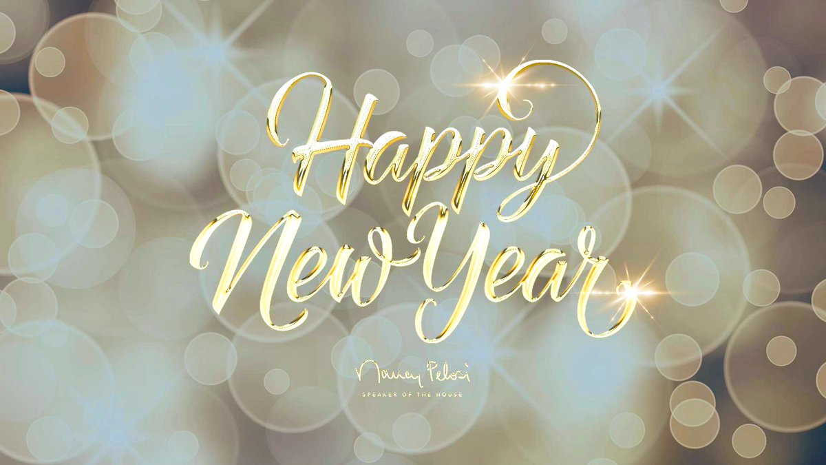 TeamPelosi's tweet photo. As 2022 comes to an end, I want to say thank you.
 
Thank you House Democratic Members for great courage and intellect.

Thank you grassroots VIPs volunteers in politics for your persistence and values-based advocacy.

Together we made progress For The Children.

#HappyNewYear! https://t.co/nXNqoGKJf2