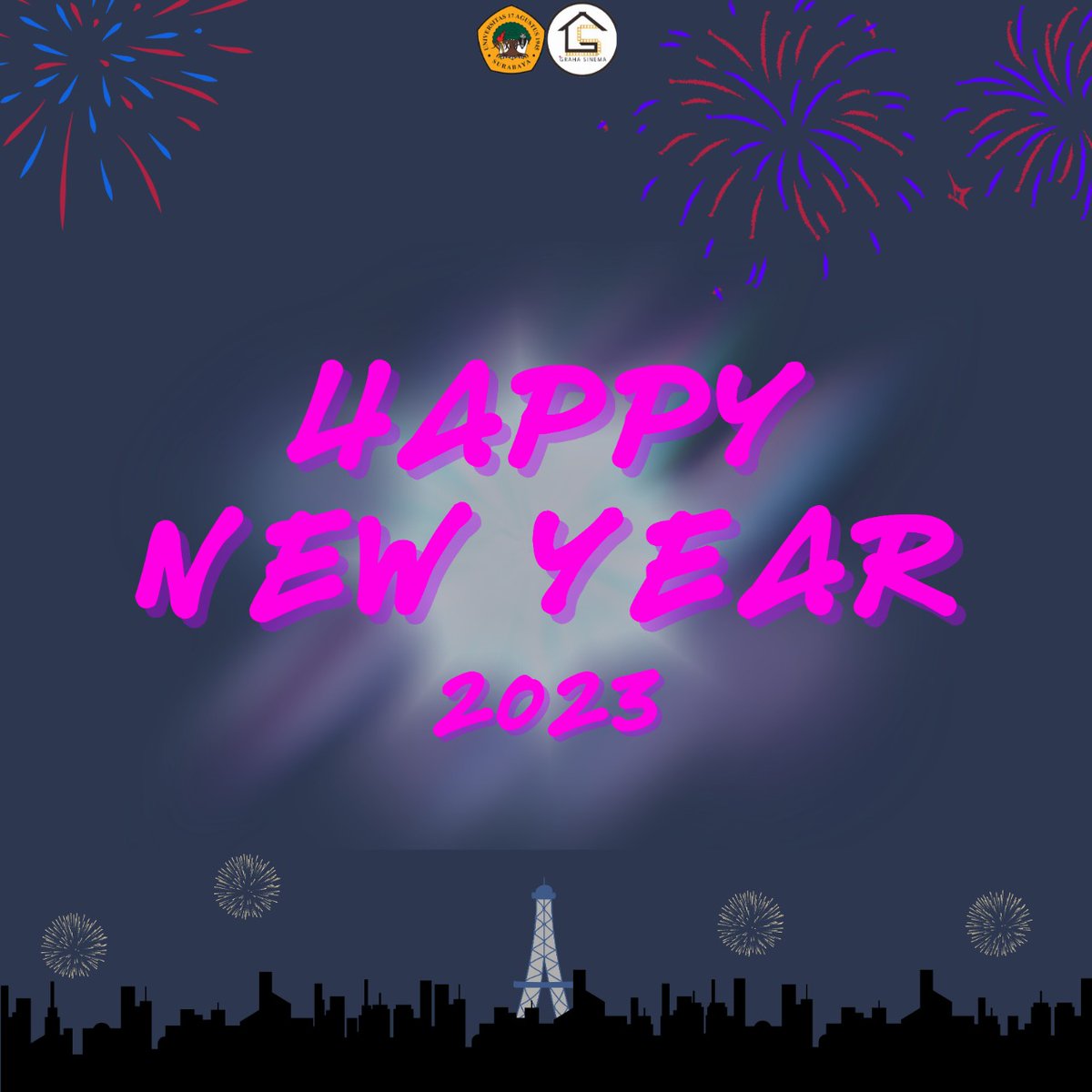 GrahaSinema's tweet photo. Hai, Sahabat Sineas Semuanya! 👋🏻
.
Kami seluruh anggota UKM Graha Sinema mengucapkan Selamat Tahun Baru 2023🎉
.
Semoga di tahun yang baru ini selalu diberikan kebahagiaan dan menjadi lebih baik lagi dari tahun sebelumnya 🥳🥳
.
.

#TahunBaru2023 https://t.co/XxJkMqlJ8e