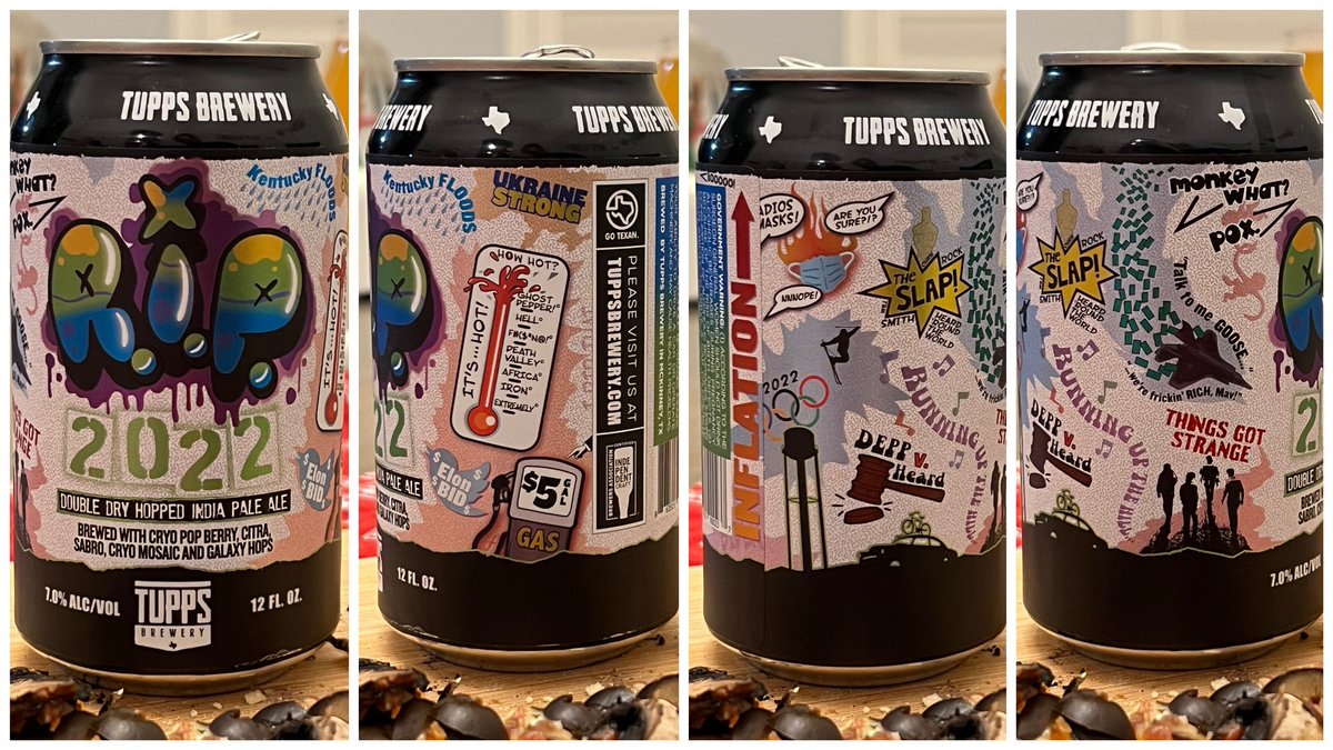 aaronshunter's tweet photo. My wife finds the best beers ๐ป #RIP2022 @TuppsBrewery https://t.co/X2H5UdQIlX