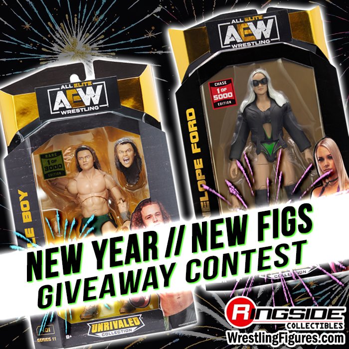 RingsideC's tweet image. 🎊 NEW YEAR GIVEAWAY 🎊

Enter our #NewYearNewFigs Giveaway Contest!

One person will win #AEWUnrivaled 11 RARE 1/3000 #JungleBoy and CHASE 1/5000 #PenelopeFord!

Winner announced next week!

See next tweet for rules to enter!

1/2

#AEW #AllEliteWrestling #HappyNewYear
