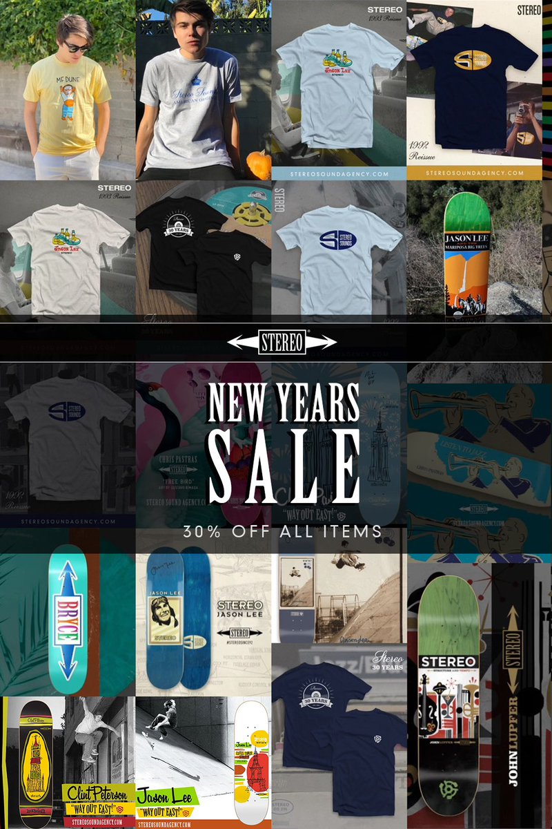 StereoSkate's tweet photo. This #JasonLee ๐ clip is our most liked Reel of 2022 & for good reasonโฆ who doesnโt like new J.Lee footage?
Donโt forget, our 30% OFF NEW YEARS SALE continues until Jan. 4th at 11pm PT at https://t.co/rWGvGJdztg.
Happy New Year! โ๐พ๐ซถ๐พ
#30YearsOfStereo
#StereoSince92 ๐บ๐บ https://t.co/XD0WuLgaJE