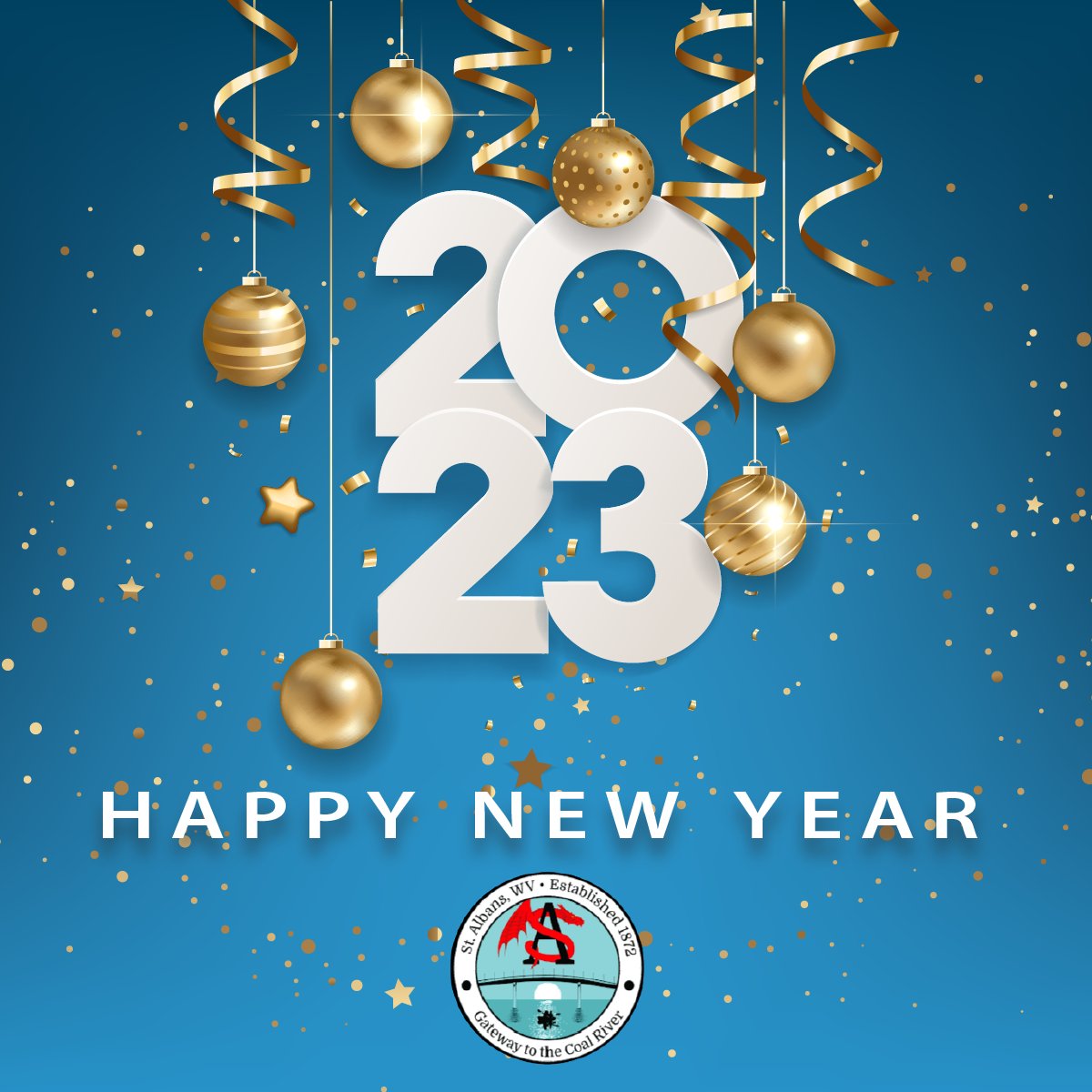 Wishing Everyone a Happy &amp; Healthy New Year!

#2023 #stalbanswv #westvirginia